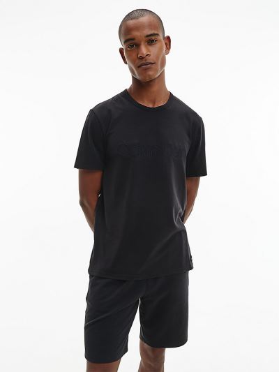 Calvin Klein Ruhák HU224946 | Calvin Klein CK Reconsidered Férfi Lounge Póló Fekete